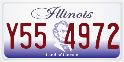 IL license plate Y554972