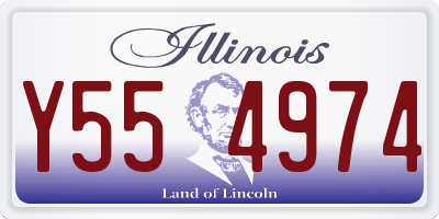 IL license plate Y554974