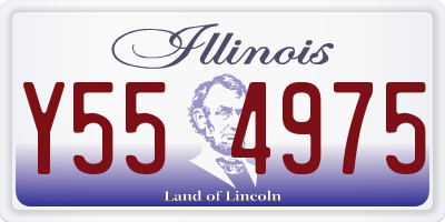 IL license plate Y554975
