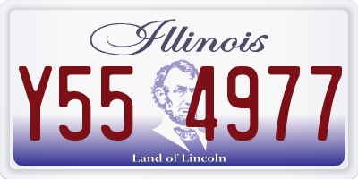 IL license plate Y554977