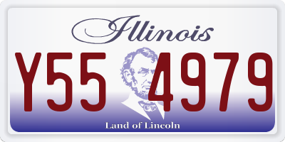 IL license plate Y554979