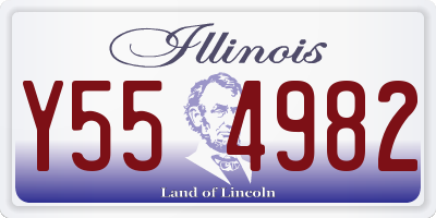 IL license plate Y554982