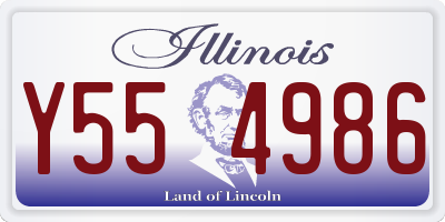 IL license plate Y554986