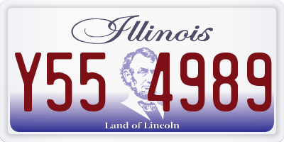 IL license plate Y554989