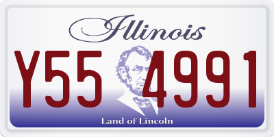 IL license plate Y554991