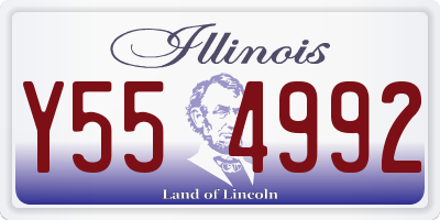 IL license plate Y554992