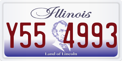 IL license plate Y554993