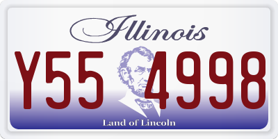 IL license plate Y554998