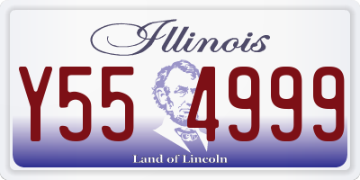 IL license plate Y554999
