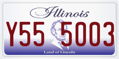 IL license plate Y555003