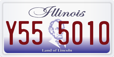 IL license plate Y555010