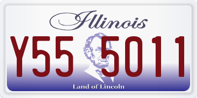 IL license plate Y555011