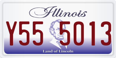 IL license plate Y555013