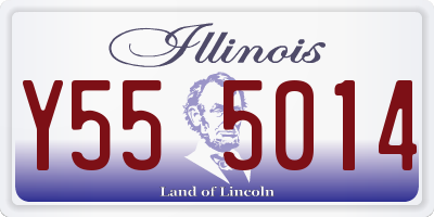 IL license plate Y555014