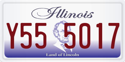 IL license plate Y555017