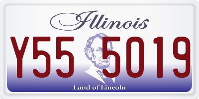 IL license plate Y555019