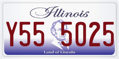 IL license plate Y555025