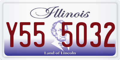 IL license plate Y555032