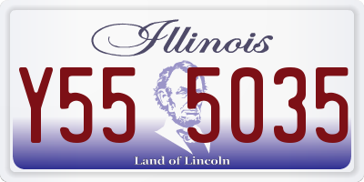 IL license plate Y555035
