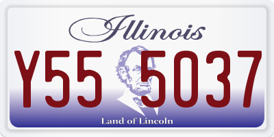 IL license plate Y555037