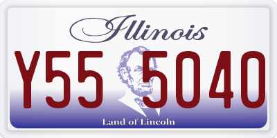 IL license plate Y555040