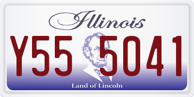 IL license plate Y555041