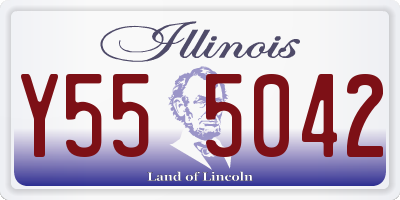 IL license plate Y555042