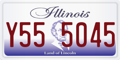 IL license plate Y555045