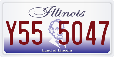 IL license plate Y555047