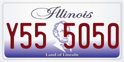 IL license plate Y555050