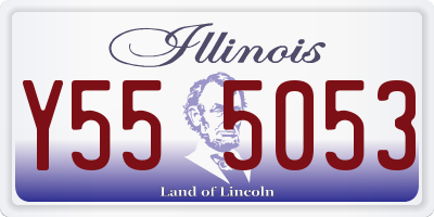 IL license plate Y555053