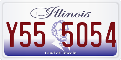 IL license plate Y555054