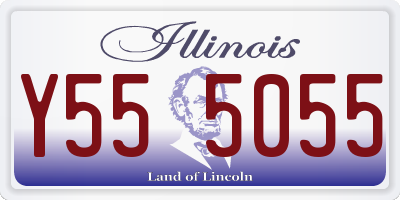 IL license plate Y555055