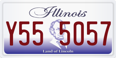 IL license plate Y555057
