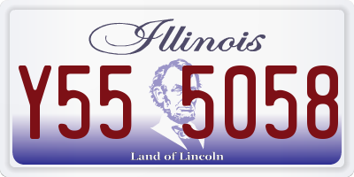 IL license plate Y555058