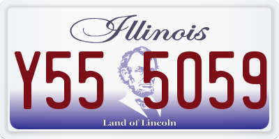IL license plate Y555059