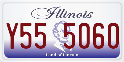 IL license plate Y555060