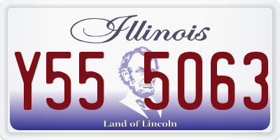 IL license plate Y555063
