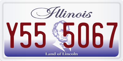 IL license plate Y555067