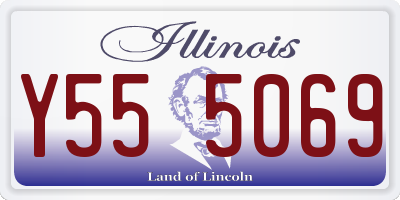 IL license plate Y555069