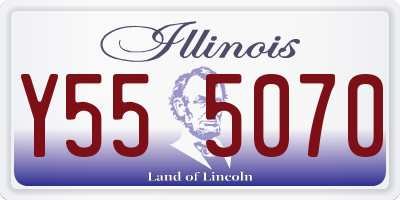 IL license plate Y555070
