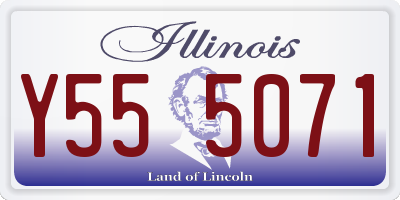 IL license plate Y555071