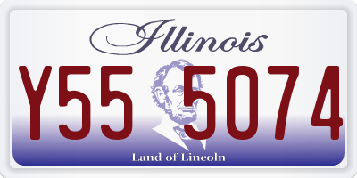 IL license plate Y555074