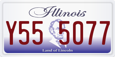 IL license plate Y555077