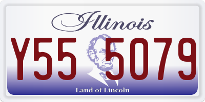 IL license plate Y555079