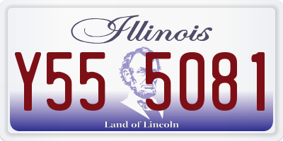 IL license plate Y555081