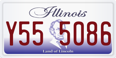 IL license plate Y555086