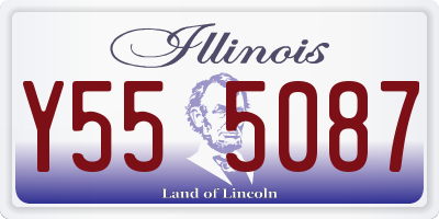 IL license plate Y555087