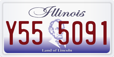 IL license plate Y555091