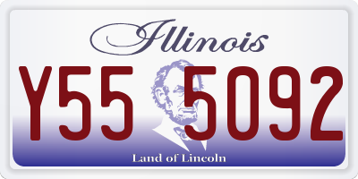 IL license plate Y555092